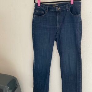 Lee Relaxed Fit Straight Leg Mid Rise Jeans Size 14